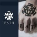 Anime One Piece Tattoo Stickers Trafalgar D Water Law Tattoos Unisex Fashion Halloween Cosplay Accessory. 