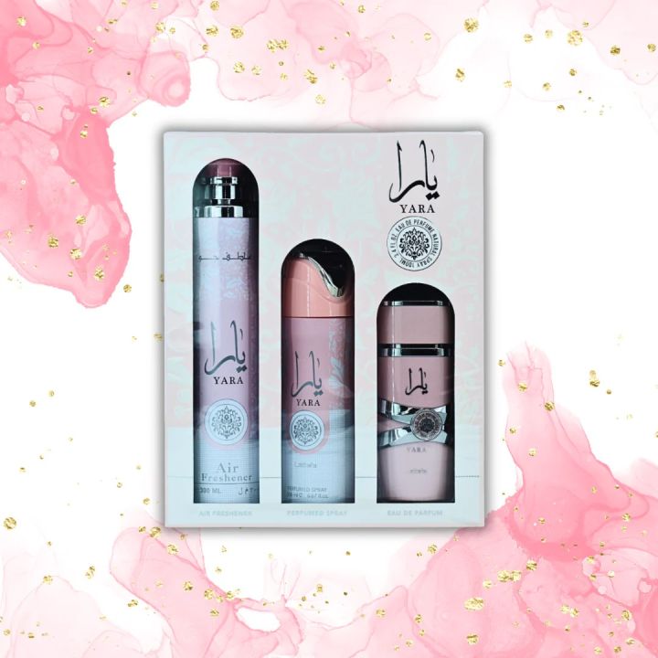 Lattafa Yara Perfume For Woman 100ml EDP 3 PCS GIFT SET