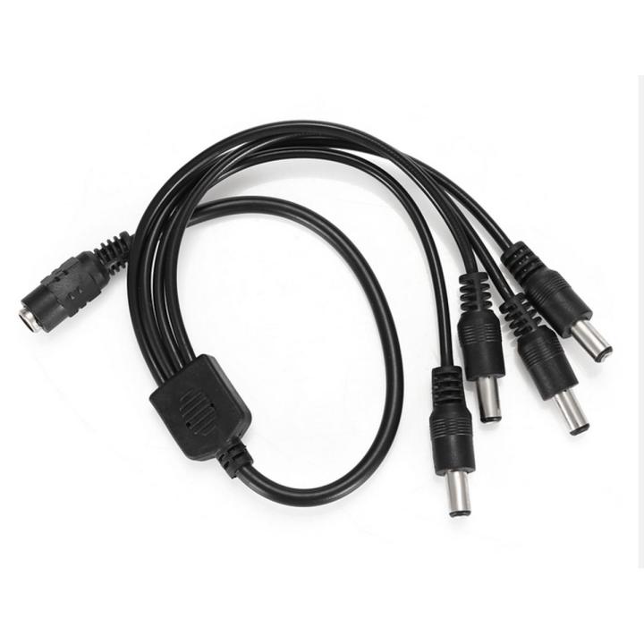 1 Female to 4 Male Splitter DC Cable 4 way power supply Plug Extension connector cord for CCTV Camera 12V 5.5mm 2.1mm