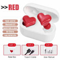 Timack® NEW Heartbuds Wireless Bluetooth Headphones Heart Shaped Earphones High Quality Noise Reduction Earbuds Girl Gift Heartbuds. 