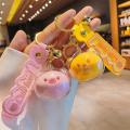 Acrylic+PVC Acrylic Keychain Novelty Cartoon Keychain  Keyring for Couple Gift Car Accessory Bag Decor Key Organizer Novelty Souvenir. 