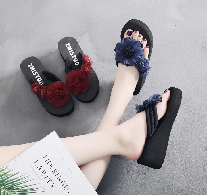 6cm%20summer%20new%20fashion%20jacket,%20thick-soled%20sandals,%20seaside%20beach%20anti-slip%20flower%20wedge%20flip-flops,%20non-slip%20wear-resistant%20and%20slippers,%20thong%20women's%20high-heeled%20sandals%20-%20Image%202