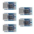 5 PCS PDC004-PD PD Decoy Module USB-C PD 20V DC Fixed Voltage Trigger Module 5A Type-C Female Input for Notebook. 