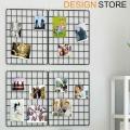 Metal Wall Mesh Grid Wall Hanging Photo Frame Bedroom Living Room Iron Multi-frame Photos Storage Rack Home DIY Decoration. 