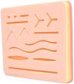 Stitching practice pad  Medical sutures Suture training  Suture Practice Kit - Medical Student Suturing Pad Does not Easily Break, Tear, or Rip - Pocket Size Training Pad with 11 Incisions & Wounds –"Training Tools for Med Students: The Best Suturing Pads. 