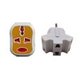 Multi Plug Socket, 3 in 1, Round Two Pin Plug. 