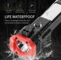 Multifunction 8in1 Portable Led Flashlight Rechargeable LED Torch Flashlight, 3000mah Emergency Flashlight & Charging Bank Waterproof LED Powerful Torch, Emergency Tool with Window Breaker Hammer. 
