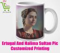 Ertugal And Halima Sultan Pic Customized White Mug Printing. 