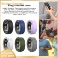 Enigma- Smart Ring Protective Case 2pcs Oura Ring Gen3 Protective Case Anti-fall Anti-slip Smart Ring Cover with Elastic Seamless Design Easy to Use for Protective Case for Smart Rings. 