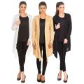 Pack Of 3 - Plain Ladies Shrug - Multicolor - SHA-3ShrugL-WBgBl. 
