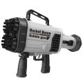 Rechargeable Bazooka Bubble Gun Wtih LED Lights By Zayraz 64 Holes Bazooka Bubble Gun for Adults & Kids. 