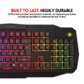FunBug Ultimate 4in1 Gaming Setup! Mechanical Feeling RGB Gaming Keyboard and Mouse Combo with MousePad & Onikuma Gaming Headphones - Backlight Gaming Key Board, Mouse, Mouse Pad, Head Phone in Low Price - For Pubg Mobile Laptop PC Computer Game. 