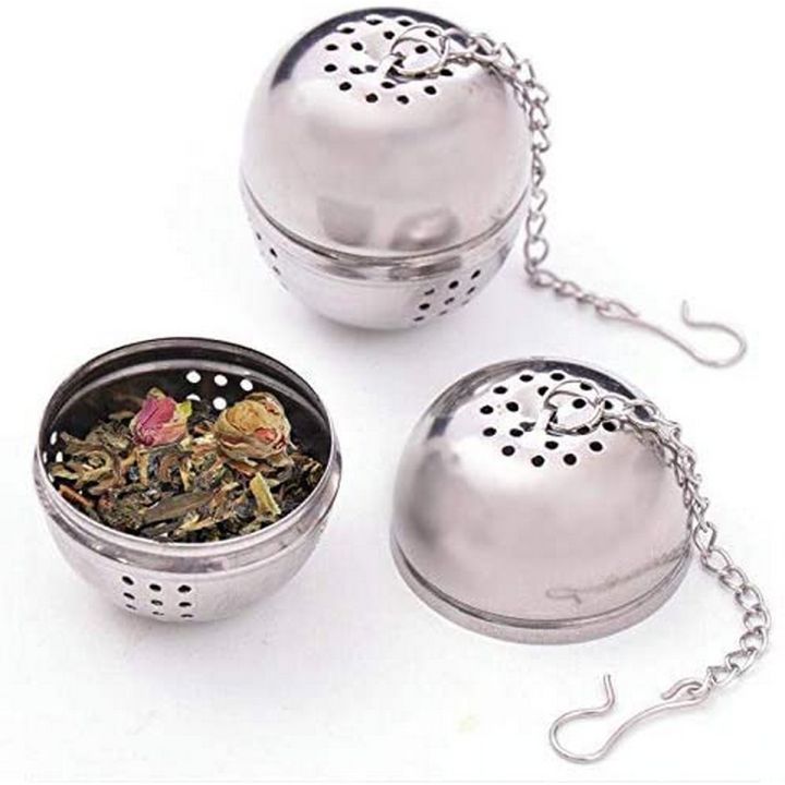 Spice, Herb,Tea and Seasoning Filter Ball with Hanging Hook - Stainless ...