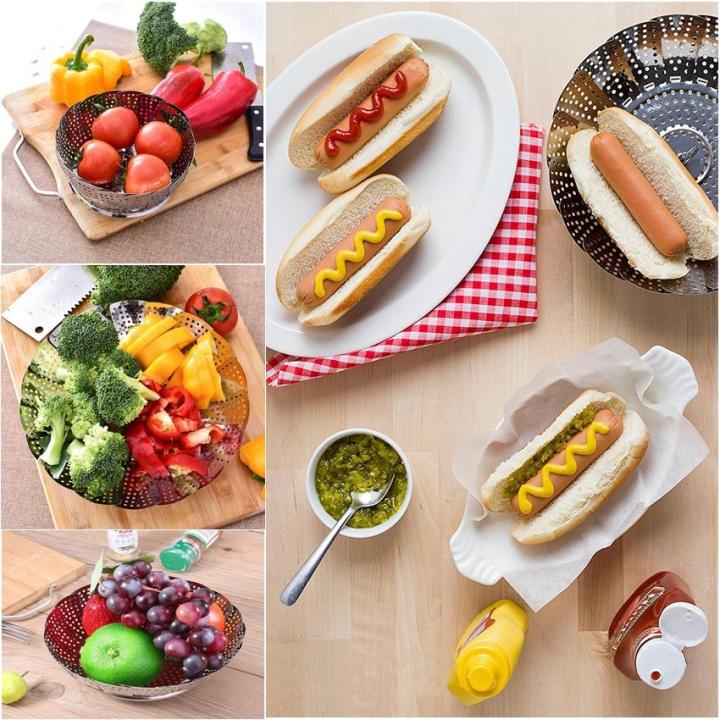 Stainless%20Steel%20Foldable%20Adjustable%20Fruit%20And%20Vegetable%20Strainer/Steamer/Basket%20-%20Image%203