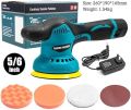Cordless Polisher for Car Detailing with 1 pcs DC 18V 1500mAh Batteries & Charger Cordless Car Buffer Polisher Variable Speeds Portable Sander for Car Waxing/Buffing/Scratch Repairing. 