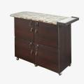 Iron Stand with four equal Storage sections with locks. 