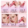 QiBest Moisturizing Liquid Blush Multifunctional Makeup Pen Naturally Holds Makeup and Brightens Matte and High-gloss. 