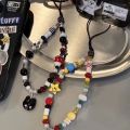 Homemade Pussy Cat Cell Phone Chain Hang Rope Beaded Pendant Chain Lovely Ccd Camera Decorative Bags Hang Ins Wind. 