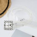 Transparent PVC Belt Inlaid Pearls Clear Waist Belt women Corset Belt Pearl Edge Decorative Waistbands Harajuku Wais tbands 2022. 