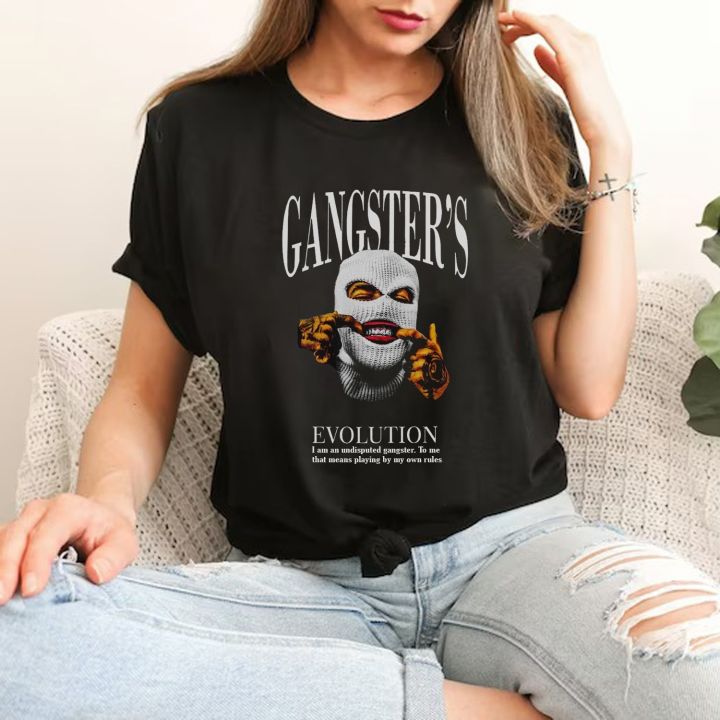 Gangster TShirt For Cool Boys And Girls Goofy Graphics Tee at CustomizeGiftsPK