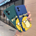 chenyyka for Realme GT Neo Flash Case Fashion Cutely Psyduck Side Square Edge Protect Softcase Thin Pattern Silicone Casing Full Lens Cover Camera Shockproof Cases. 