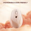 INPHIC Wireless Mouse Pink BLack , 2.4G USB Rechargeable Wireless Mice Silent Click, Cute Portable Ergonomic Computer Cordless Mouse for Laptop Mac MacBook. 