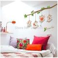 jm7143 Tree branches birds Photo frame wall stickers PVC Material DIY wall decals For Home Living room Kids room Nursery Decor murals. 