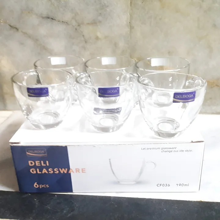 6%20Pcs%20Transparent%20Glass%20Tea%20Cups%20Mugs%20190ml%20-%20Image%202