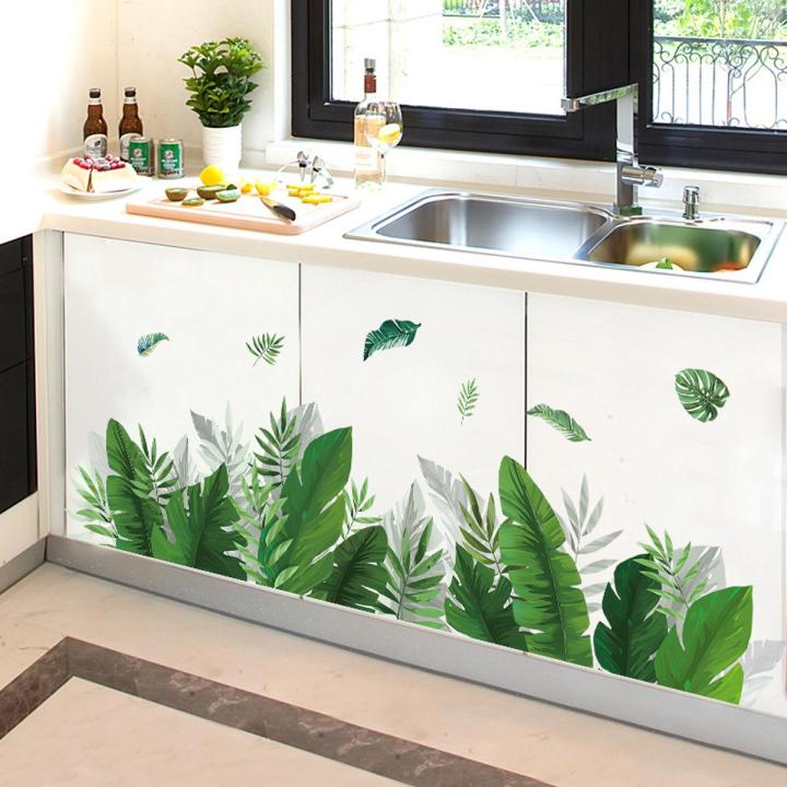 Creative Furniture Refurbishment Sticker Wardrobe Kitchen Cabinet Cabinet Door Waterproof PVC Wall Sticker Decorative Wallpaper Self-Adhesive