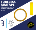 BBB - Bicycle Tubeless Rim Tape -  BTI-150 - 25mm - Yellow - 4 meters. 