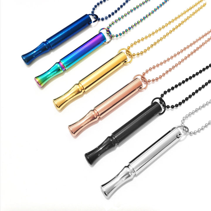 Stress Necklace Mindfulness Breathing Tool Natural Calming Chain Breathlace Necklaces Quit Smoking Anxiety Relief