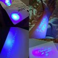 7pcs Funny Safety Colorful Invisible Magic Pencil UV Light Pen Invisible Writing Secret Fluorescent Pen. 