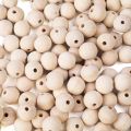 100pcs 12mm Natural Wood Beads Unfinished Round Wooden Loose Beads Wood Spacer Beads for Craft Making. 