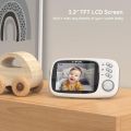 BOIFUN Video Baby Monitor Camera, Night Vision, No WiFi, ECO VOX Mode, 3.2'' Screen, Two-way Audio, Rechargeable Battery, Feeding Reminder, Temperature Monitoring, Smart 8 Lullabies, Elder, Pet, Gift. 