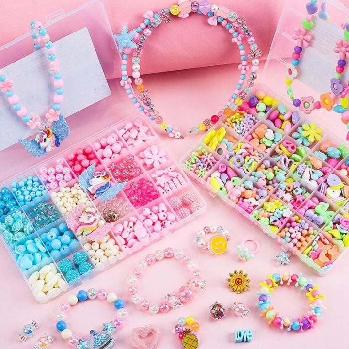 DIY Polymer Clay Beads Jewelry Making Kit for Girls Making Bracelet