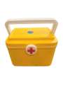 GST  First Aid Box - Family Emergency Kit - Empty Medicine Storage Box - Medical Supply Organizer with Lockable Lid, Removable Tray and Two Sided Handles For Easy To Carry. 