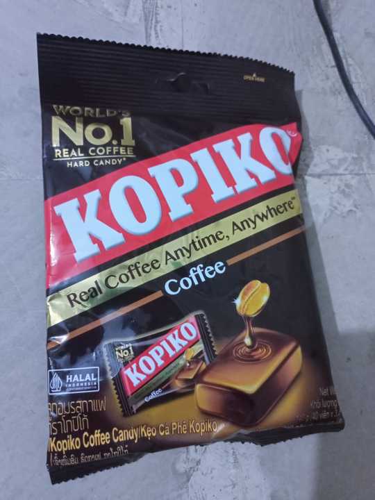 Kopiko Coffee Candy Shots (140 GM Pouch) Made of Real Coffee Extract
