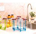 Folding Glass Stand Cup Holder Kitchen Accessories Home Storage Rack For Living Room. 