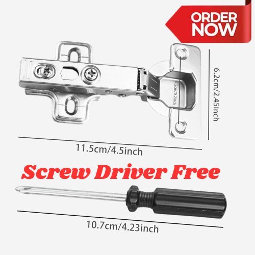 Pack of 10 Soft Close Hinges Stainless Steel 110 Degree Cabinet Cupboard Wardrobe Door Inset Mounting, Soft Closing Mechanism