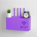 WiFi Router Storage Box,Creative Multi-Function Router Storage Box,No Punching Wall Hanging Router Hider Box for Home  and Office Use. 
