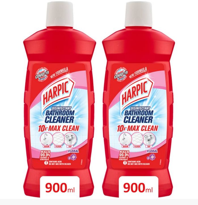 Harpic Bathroom Cleaner Floral 900ml - Pack of 2
