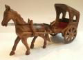 Hand Made Traditional Style Bughi Tanga Wooden work Pakistani Handicraft . 100% pure seesham wood . 12 inches size. 
