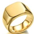 Men Rings Stainless Steel Square Signet Rings for Men, Pinky Thumb Ring for Dad Father Jewelry Gift for Him, Men's Ring for Boys. 