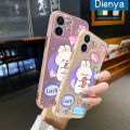 Dienya For Xiaomi MI Redmi Note 10 Pro Max Case Cartoon Radish Rabbit Pattern Luxury Plating Silicone Phone Cases Fashion Shockproof Soft Case Full Cover Camera Lens Protection Shell. 
