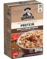 QUAKER INSTANT OATMEAL PROTIEN MAPLE BROWN SUGAR 228G. 