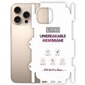 Iphone 16 Pro Max Transparent Back Unbreakable Membrane Sheet Screent Protection Case. 