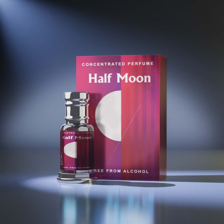 Half Moon Attar By Musk Al Mahal - 6ml - Elegant Floral Aroma