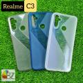 Realme_ C3 - Transparent Shockproof S line Back Cover - Solid and Durable - Flexible and anti scratch - With camera protection. 