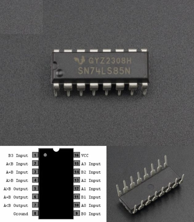74LS85 DIP16 Through 4Bit Magnitude Comparator digital logic gates 4 ...