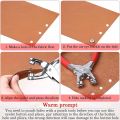 BRADOO- 401Pcs 1/4inch 6mm Grommet Eyelet Pliers Kit, Grommet Tool Kit with 400 Metal Eyelets in Gold and Silver,Eyelet Grommets. 